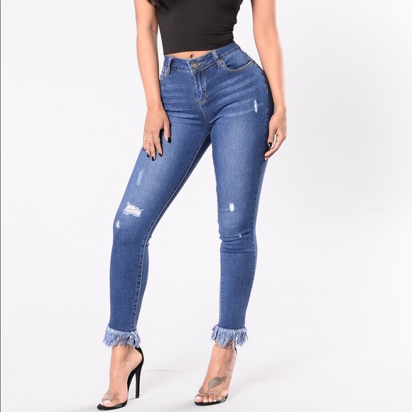 fashion nova fringe jeans